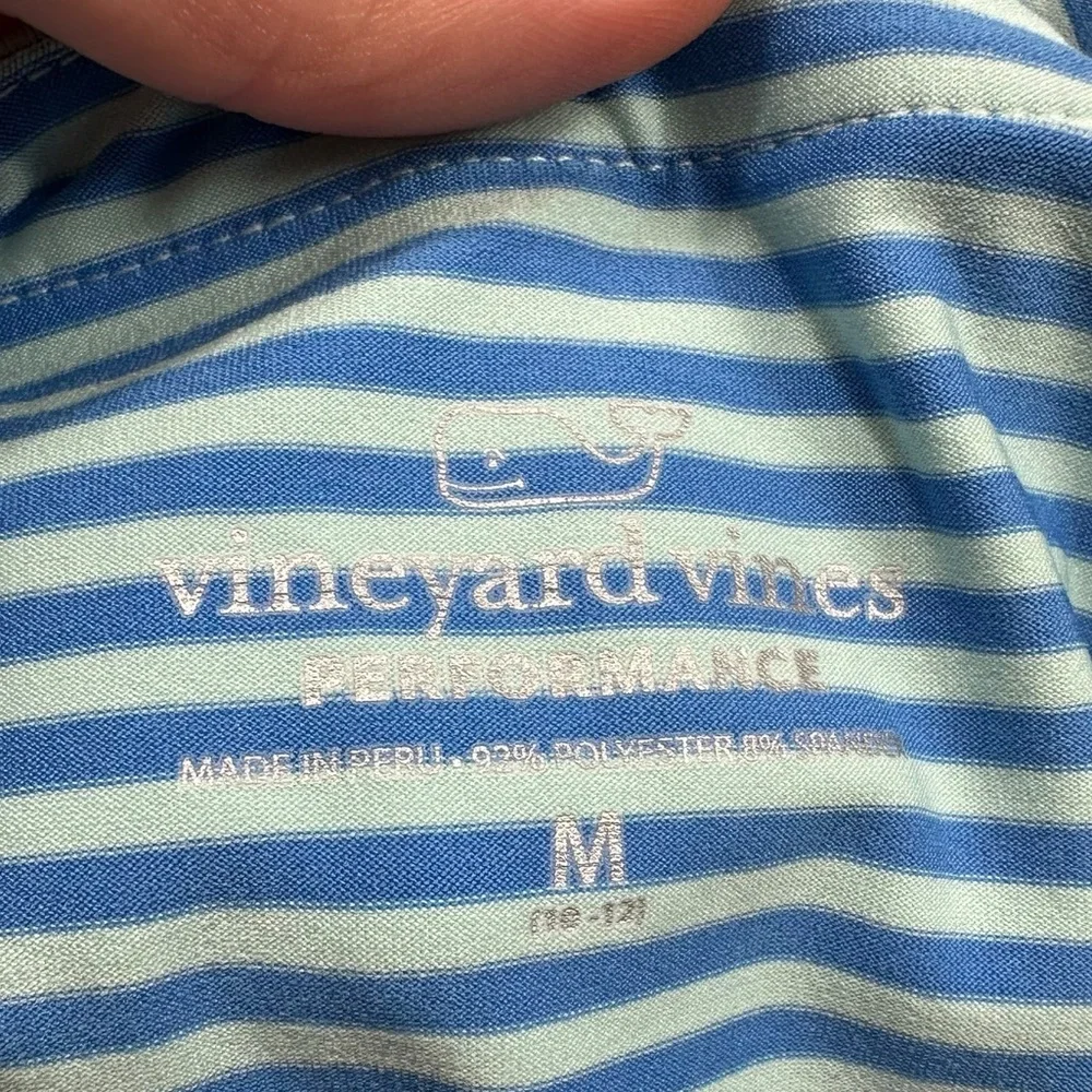 VINEYARD VINES: Girl’s Striped Blue Sleeveless Dress -Size Medium (10-12)